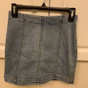 Free People Jean skirt